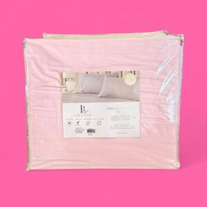 brand new! baby pink queen size 4 piece sheet set!